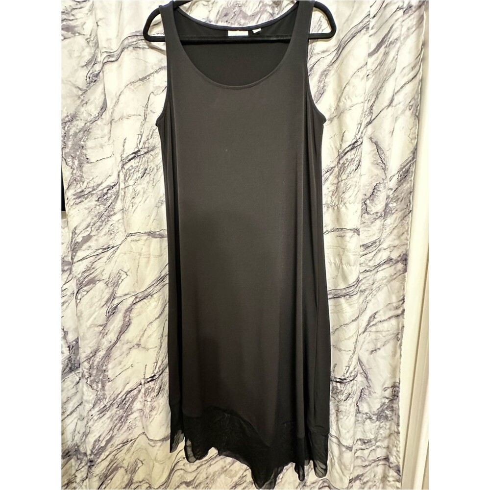New York & Company Black Dress with Scoop Neckline